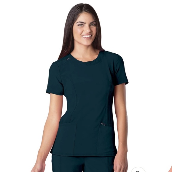 CHEROKEE INFINITY SCRUBS MODERN ROUND NECK TOP - Picture 1 of 2